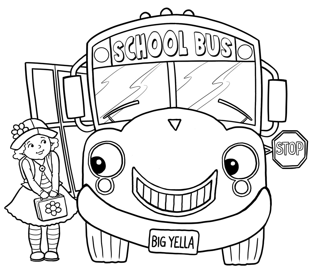 School Bus Coloring Pages Picture